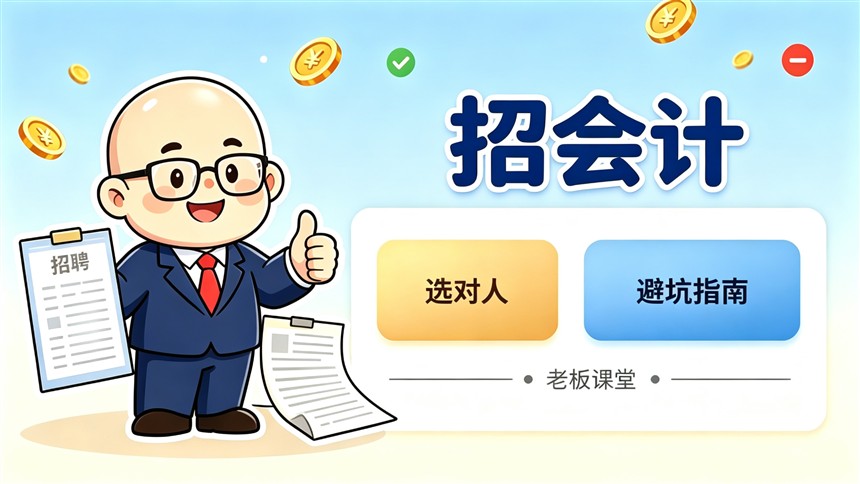 老板，如果找到这样的会计，你就赚到了